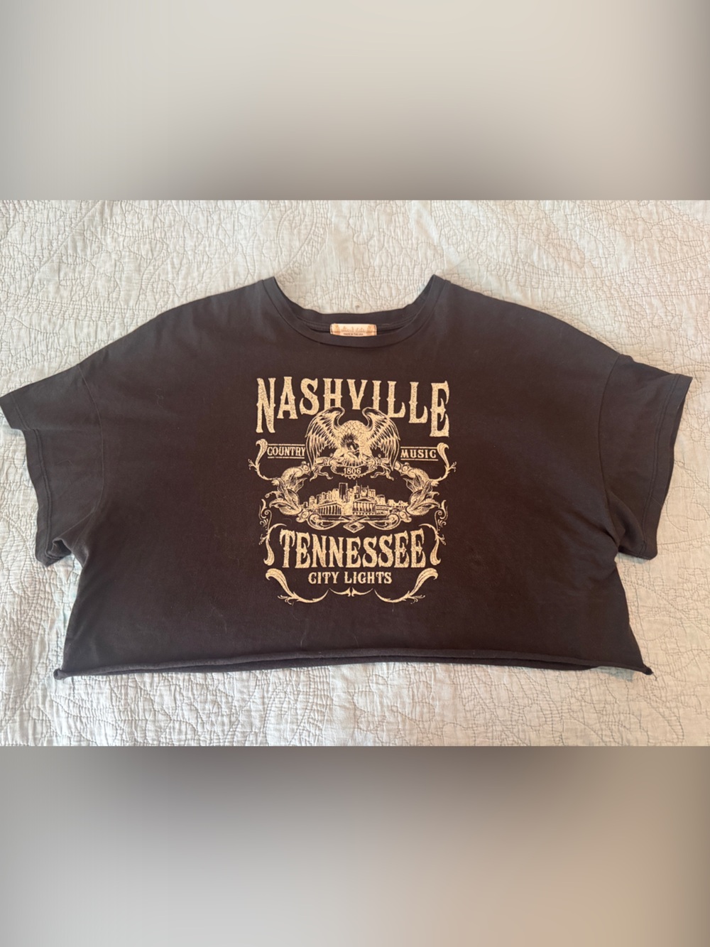 Altar'd State Brown Nashville Tennessee Crop Top